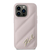KARL LAGERFELD KLHCP14LPQDSMGP IPHONE 14 PRO 6.1" PINK/PINK HARDCASE DIAGONAL QUILTED SCRIPT
