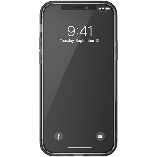 Adidas OR Protective iPhone 12/12 ProClear Case czarny przezroczysty/smokey black 42385
