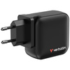 Ładowarka sieciowa Verbatim Mini GaN     100W 3xUSB-C PD/1x USB-A QC czarny 32231