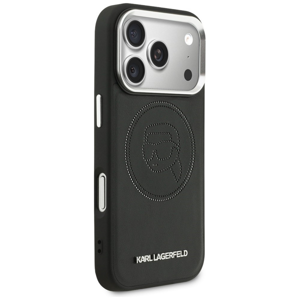 Etui Karl Lagerfeld K Head Point Logo    MagSafe do iPhone 17 Pro czarny