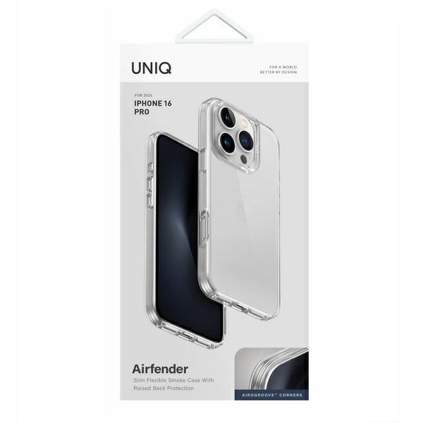 UNIQ etui Air Fender iPhone 16 Pro 6.3" przezroczysty/transparent