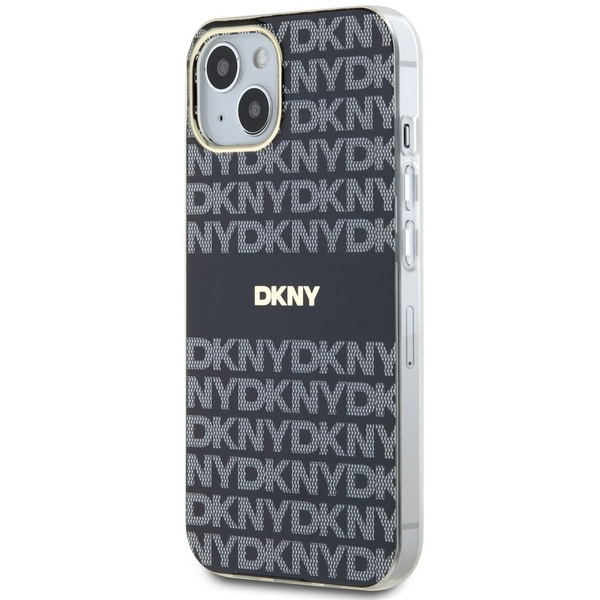 DKNY DKHMP14SHRHSEK iPhone 14 / 15 / 136.1" czarny/black hardcase IML Mono & Stripe MagSafe