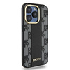 DKNY DKHMP15LPCPVSLK iPhone 15 Pro6.1" czarny/black hardcase Leather Checkered Mono Pattern MagSafe