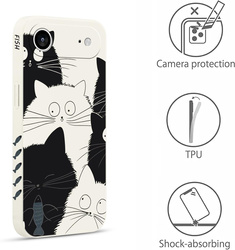 Etui Pnakqil iPhone 17 Air, Aesthetic cat, black white kitty vibes pudełko