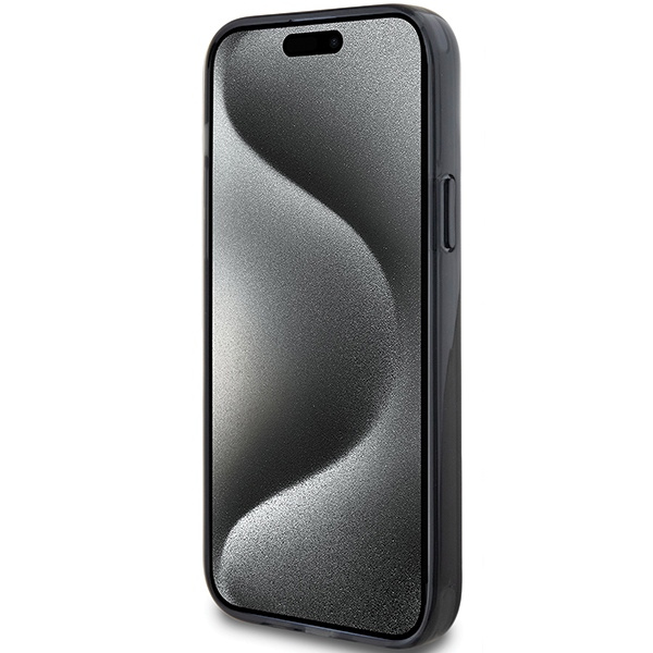 Karl Lagerfeld Ring Stand Karl&amp;Choupette MagSafe case for iPhone 14 / 15 / 13 - black