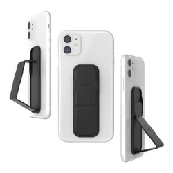 CLCKR 41885 UCHWYT NA TELEFON  RING Z PODSTAWKĄ SIZE S LINES CZARNY