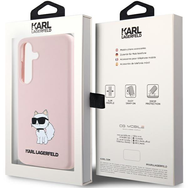 KARL LAGERFELD KLHCS24MSNCHBCP S24+ S926 HARDCASE RÓŻOWY/PINK SILICONE CHOUPETTE