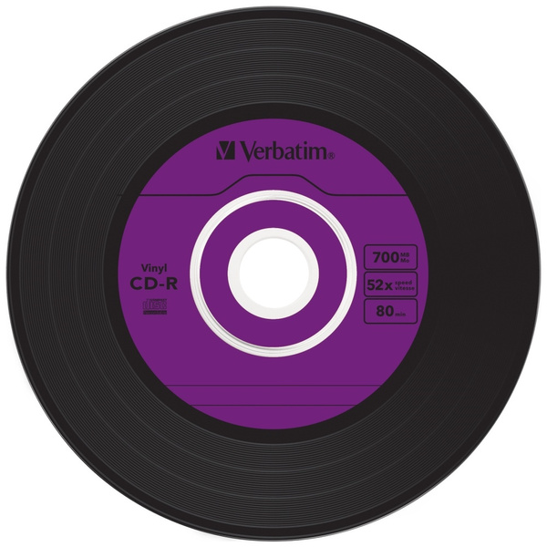 Płyta CD-R Verbatim DATA VINYL 700MB     SLIM 10szt 43426