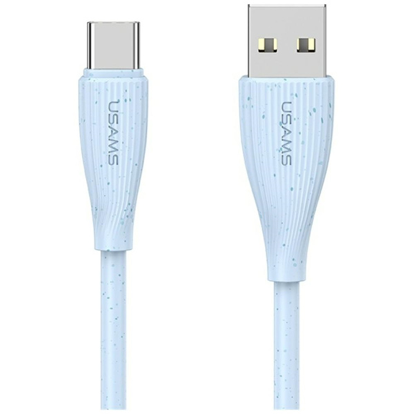 Kabel USAMS Green Series SJ714 18W 3A    USB-A do USB-C 1m niebieski