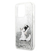 Karl Lagerfeld KLHCP13XGCFS iPhone 13Pro Max 6,7" srebrny/silver hardcase Liquid Glitter Choupette Fun