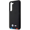 Etui BMW Leather Stamp Tricolor na Samsung Galaxy S23+ - czarne