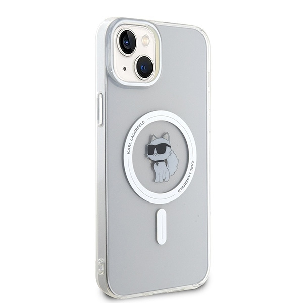 Etui Karl Lagerfeld IML Choupette MagSafe na iPhone 15 Plus - przezroczyste