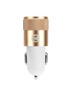 (4613) MOCOLO 1A ROSE GOLD CAR CHARGER + TYP-C 1M WHITE CABLE