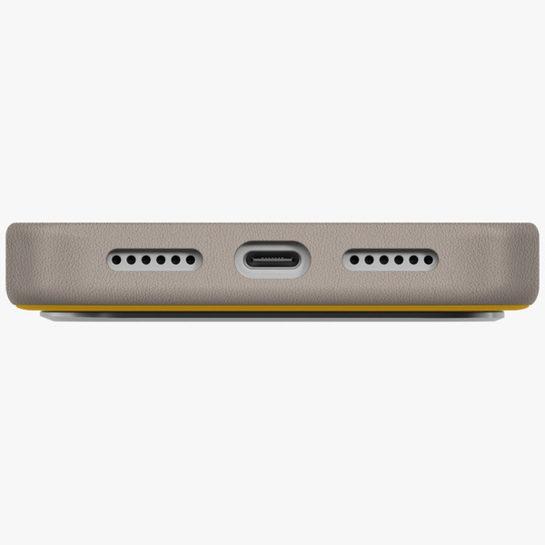 Etui UNIQ Lyden DS do iPhone 17 Pro Max  Magclick Charging zółto/szary