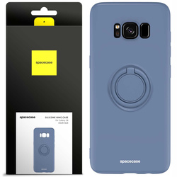Spacecase Etui Silicone Ring Galaxy S8 blue