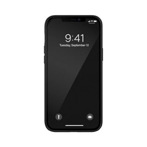 Diesel Moulded Case Embroidery iPhone12 Pro Max czarno-limonkowy/black-lime 42508