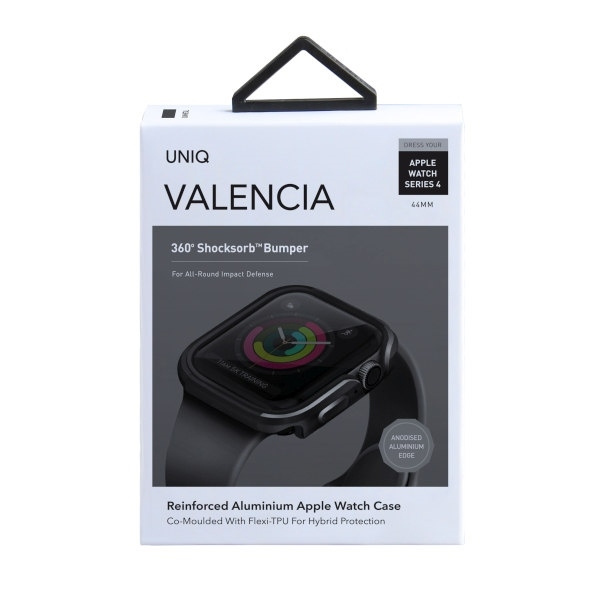 Etui UNIQ Valencia na Apple Watch 4 / 5 / 6 / SE 44mm - szare