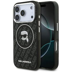 Etui Karl Lagerfeld IML Karl Head Logo MagSafe do iPhone 17 Pro czarny