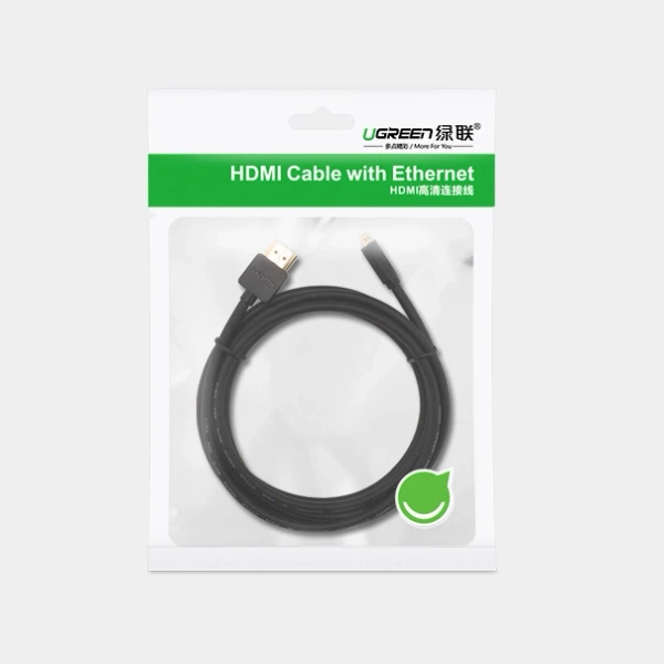 Ugreen HD127 micro HDMI - HDMI 2.0 4K 60Hz cable 1 m - black