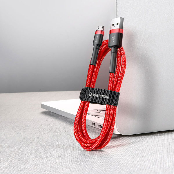 Baseus kabel Cafule USB - micro USB 1,0m 2,4A czerwony