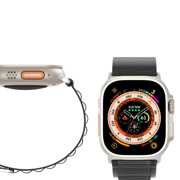 Sportowy pasek ze sprzączką do Apple Watch Ultra / 9 / 8 / 7 / 6 / SE / 5 / 4 / 3 / 2 / 1 (42, 44, 45, 49 mm) Dux Ducis Strap GS Version - czarny