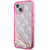 Guess GUHCP14SLC4PSGP iPhone 14 / 15 /13 6.1" różowy/pink hardcase Liquid Glitter 4G Transculent
