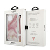 Guess GUHCP12MKSMAPI iPhone 12/12 Pro6,1" różowy/pink hardcase Marble Collection