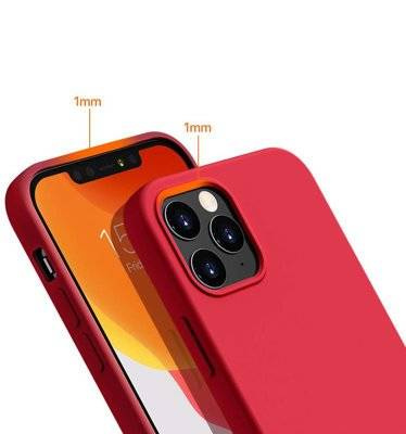 ETUI SILICONE CASE IPHONE 12 PRO MAX CZERWONY 