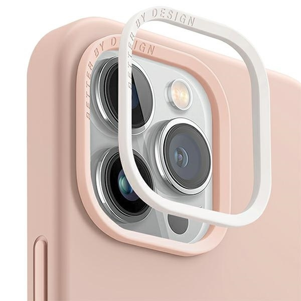 UNIQ etui Lino Hue iPhone 14 / 15 / 13 6,1" Magclick Charging różowy/blush pink