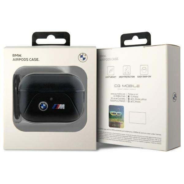 BMW BMAP222PVTK AirPods Pro 2             (2022/2023) cover czarny/black Curved Line