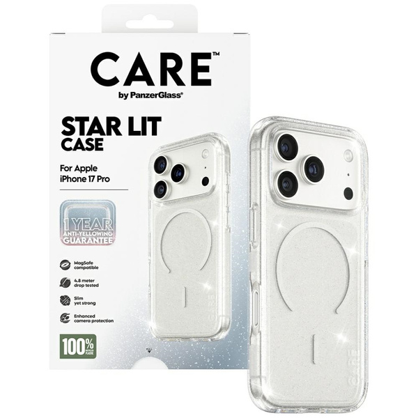 Etui CARE by PanzerGlass Flagship Urban  Explorer w. White MagSafe do iPhone 17 Pro Star Lit