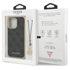 Guess GUHCP14XGF4GGR iPhone 14 Pro Max6.7" szary/grey hardcase 4G Charms Collection