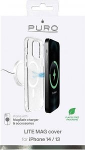 PURO LITEMAG - Etui iPhone 14 / 13 MagSafe (przezroczysty)