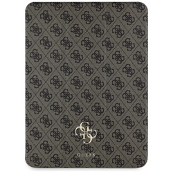Guess GUFC13RM24PS4SGW iPad Air 13" 2024/2025 brązowy/brown Magnetic 4G Big Logo