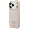 Etui Guess Grained Strass Logo MagSafe   do iPhone 17 Pro różowy