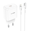 BLUE POWER BBN3 QC 20W WALL CHARGER + WHITE LIGHTNING CABLE