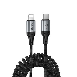 Kabel USB C do Lightning Hoco PD 2,4A 1,5 m X121 czarny