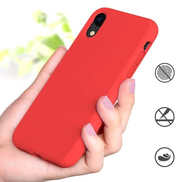 ETUI SILICONE CASE IPHONE X / XS CZERWONY