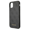 Guess GUHCN61G4GFGR iPhone 11 / Xr 6,1"szary/grey hard case 4G Metal Gold Logo