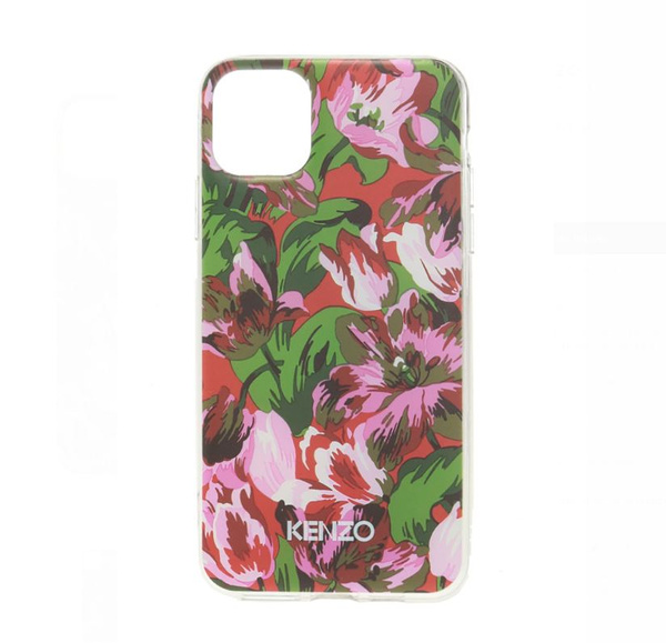  KENZO ORYGINALNE ETUI FA5COKIXIVSR IPHONE 11 PRO KWIATY RÓŻOWO-CZERWONE