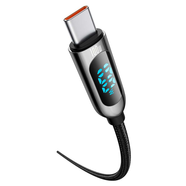 Baseus kabel Display PD USB-C - USB-C 1,0 m czarny 100W