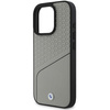 BMW BMHMP16L23RDCLG iPhone 16 Pro 6.3" szary/grey hardcase Sign Leather Textured and Line MagSafe