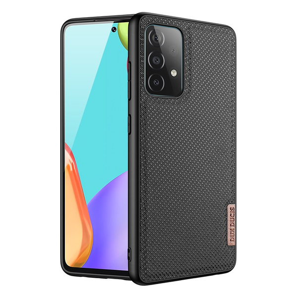 DUX DUCIS FINO CASE COVERED WITH NYLON MATERIAL FOR SAMSUNG GALAXY A72 4G BLACK