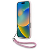 Etui Karl Lagerfeld Quilted Initial Logo & Chain Strap do iPhone 16 Pro Max różowy