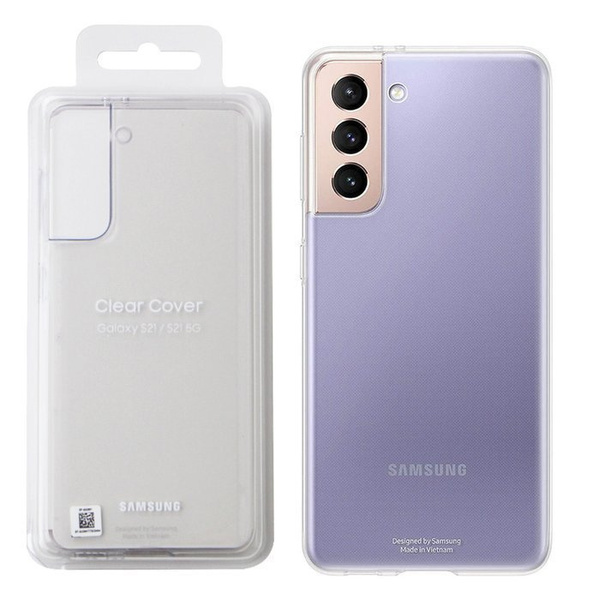 Samsung Galaxy S21 5G Clear Cover Case EF-QG991TTEGWW - transparent Damaged packaging