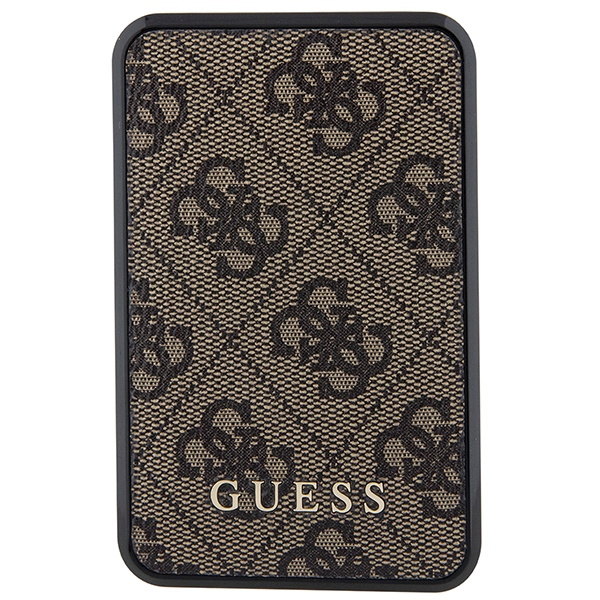 Guess Powerbank 18W GUPB10DP4GEGW10000mAh brązowy/brown 4G Leather Metal Logo