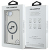 Etui Karl Lagerfeld IML Metal Karl &     Choupette Heads MagSafe do iPhone 16e czarny