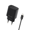 Beline Ład. siec. 1x USB-C 20W + kabel lightning czarna /black PD 3.0  BLNCB20L