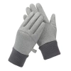 MEN'S INSULATED SPORTS PHONE GLOVES - GRAY