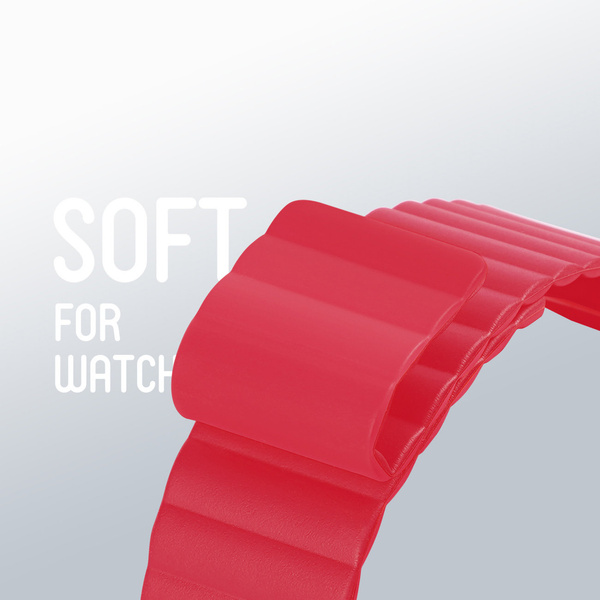 DUX DACIS MAGNETIC STRAP APPLE WATCH ULTRA BRACELET MAGNETIC BRACELET RED BAND (CHAIN VERSION)